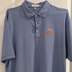 Peter Millar Blue Polo with Ponte Vedra Logo